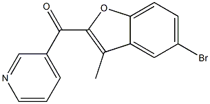 3-[(5-bromo-3-methyl-1-benzofuran-2-yl)carbonyl]pyridine Struktur