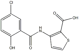 3-[(5-chloro-2-hydroxybenzene)amido]thiophene-2-carboxylic acid