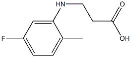 3-[(5-fluoro-2-methylphenyl)amino]propanoic acid Structure