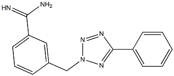 3-[(5-phenyl-2H-1,2,3,4-tetrazol-2-yl)methyl]benzene-1-carboximidamide|