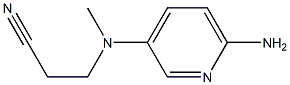 3-[(6-aminopyridin-3-yl)(methyl)amino]propanenitrile,,结构式