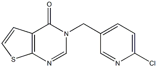 3-[(6-chloropyridin-3-yl)methyl]-3H,4H-thieno[2,3-d]pyrimidin-4-one Structure