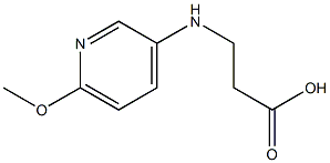3-[(6-methoxypyridin-3-yl)amino]propanoic acid Structure