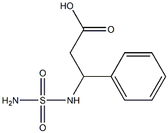 3-[(aminosulfonyl)amino]-3-phenylpropanoic acid 结构式