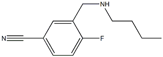 3-[(butylamino)methyl]-4-fluorobenzonitrile Struktur