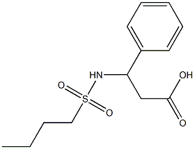 3-[(butylsulfonyl)amino]-3-phenylpropanoic acid