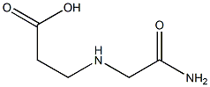 3-[(carbamoylmethyl)amino]propanoic acid 化学構造式