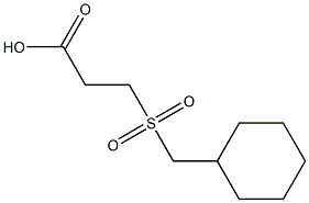 3-[(cyclohexylmethyl)sulfonyl]propanoic acid Struktur