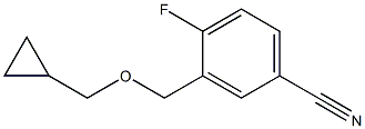 3-[(cyclopropylmethoxy)methyl]-4-fluorobenzonitrile|