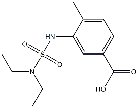 3-[(diethylsulfamoyl)amino]-4-methylbenzoic acid Struktur