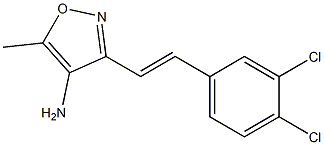 3-[(E)-2-(3,4-dichlorophenyl)vinyl]-5-methylisoxazol-4-amine Structure