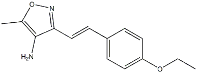 3-[(E)-2-(4-ethoxyphenyl)vinyl]-5-methylisoxazol-4-amine