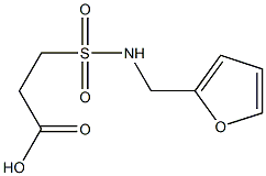 3-[(furan-2-ylmethyl)sulfamoyl]propanoic acid 化学構造式