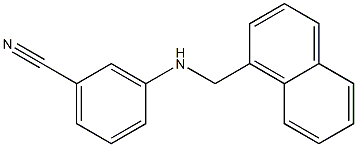 3-[(naphthalen-1-ylmethyl)amino]benzonitrile Structure