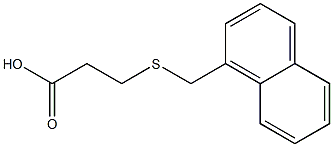 3-[(naphthalen-1-ylmethyl)sulfanyl]propanoic acid Struktur