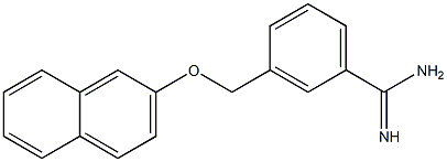 3-[(naphthalen-2-yloxy)methyl]benzene-1-carboximidamide Structure