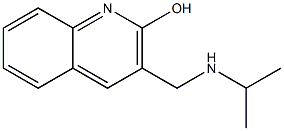 3-[(propan-2-ylamino)methyl]quinolin-2-ol,,结构式