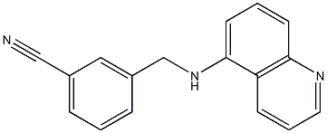 3-[(quinolin-5-ylamino)methyl]benzonitrile 结构式