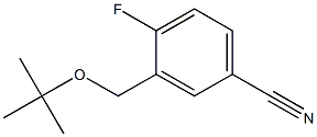 3-[(tert-butoxy)methyl]-4-fluorobenzonitrile Struktur