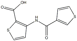 3-[(thien-3-ylcarbonyl)amino]thiophene-2-carboxylic acid Structure