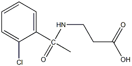 3-[1-(2-chlorophenyl)acetamido]propanoic acid Structure