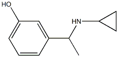 3-[1-(cyclopropylamino)ethyl]phenol,,结构式