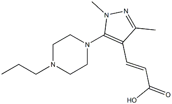 3-[1,3-dimethyl-5-(4-propylpiperazin-1-yl)-1H-pyrazol-4-yl]prop-2-enoic acid
