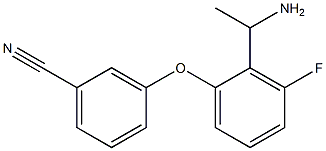 3-[2-(1-aminoethyl)-3-fluorophenoxy]benzonitrile Structure