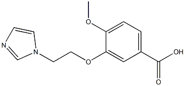 3-[2-(1H-imidazol-1-yl)ethoxy]-4-methoxybenzoic acid 结构式