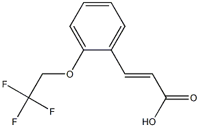 3-[2-(2,2,2-trifluoroethoxy)phenyl]prop-2-enoic acid,,结构式