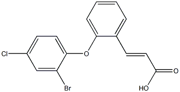 3-[2-(2-bromo-4-chlorophenoxy)phenyl]prop-2-enoic acid
