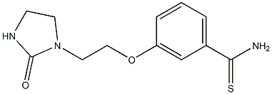 3-[2-(2-oxoimidazolidin-1-yl)ethoxy]benzene-1-carbothioamide Struktur