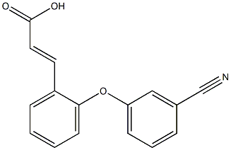 3-[2-(3-cyanophenoxy)phenyl]prop-2-enoic acid