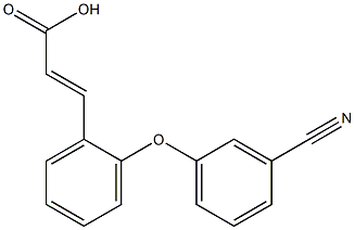  3-[2-(3-cyanophenoxy)phenyl]prop-2-enoic acid