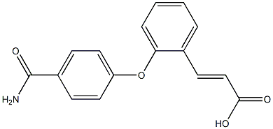 3-[2-(4-carbamoylphenoxy)phenyl]prop-2-enoic acid
