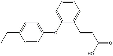 3-[2-(4-ethylphenoxy)phenyl]prop-2-enoic acid Struktur