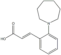 3-[2-(azepan-1-yl)phenyl]prop-2-enoic acid Structure