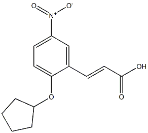 3-[2-(cyclopentyloxy)-5-nitrophenyl]prop-2-enoic acid