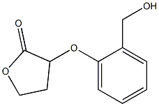 3-[2-(hydroxymethyl)phenoxy]oxolan-2-one 化学構造式