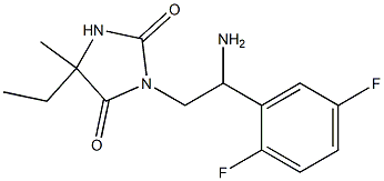  3-[2-amino-2-(2,5-difluorophenyl)ethyl]-5-ethyl-5-methylimidazolidine-2,4-dione