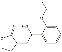 3-[2-amino-2-(2-ethoxyphenyl)ethyl]-1,3-oxazolidin-2-one,,结构式