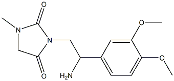 3-[2-amino-2-(3,4-dimethoxyphenyl)ethyl]-1-methylimidazolidine-2,4-dione