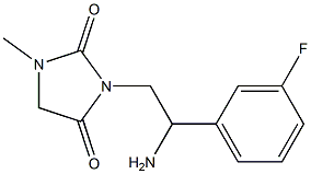 3-[2-amino-2-(3-fluorophenyl)ethyl]-1-methylimidazolidine-2,4-dione