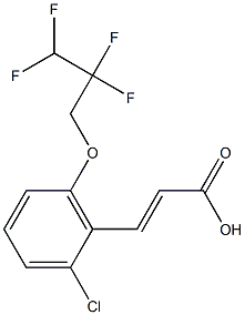 3-[2-chloro-6-(2,2,3,3-tetrafluoropropoxy)phenyl]prop-2-enoic acid 结构式