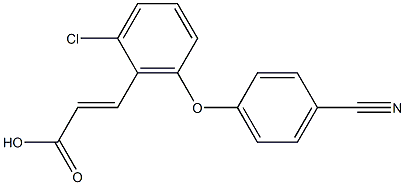 3-[2-chloro-6-(4-cyanophenoxy)phenyl]prop-2-enoic acid