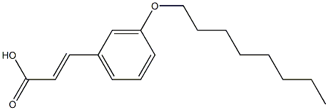 3-[3-(octyloxy)phenyl]prop-2-enoic acid Structure