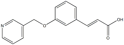 3-[3-(pyridin-3-ylmethoxy)phenyl]prop-2-enoic acid 结构式