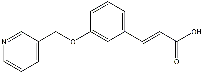 3-[3-(pyridin-3-ylmethoxy)phenyl]prop-2-enoic acid,,结构式