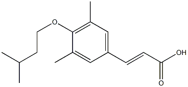 3-[3,5-dimethyl-4-(3-methylbutoxy)phenyl]prop-2-enoic acid