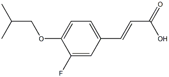 3-[3-fluoro-4-(2-methylpropoxy)phenyl]prop-2-enoic acid|